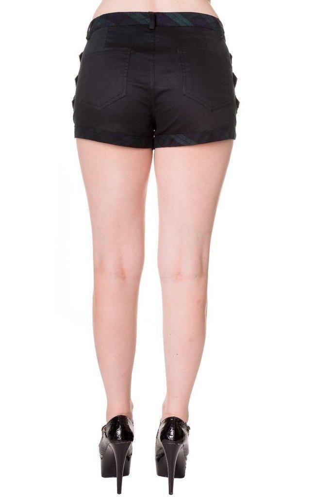 Buckle Shorts-Banned-Dark Fashion Clothing