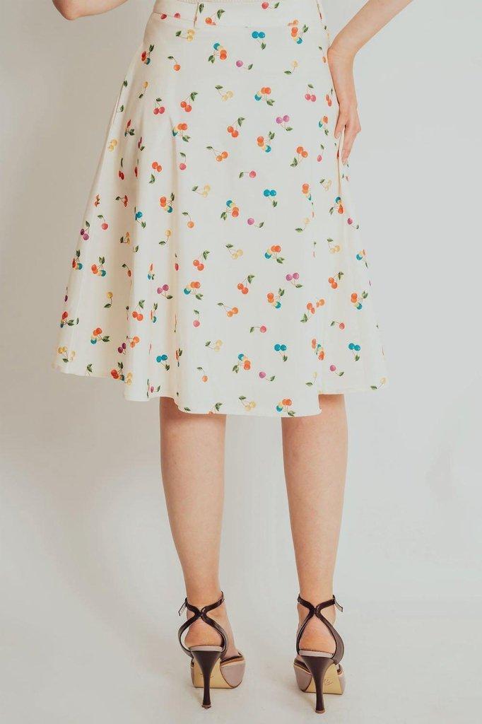 Charlie Knee Length Skirt-Voodoo Vixen-Dark Fashion Clothing