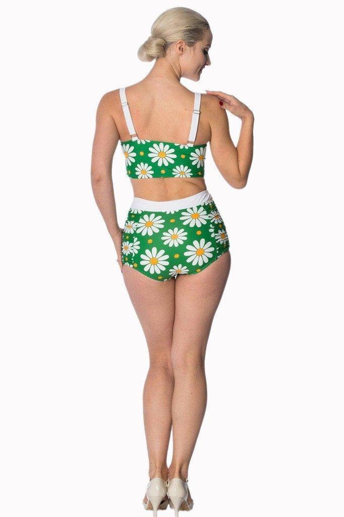 Crazy Daisy Plus Size Built Up Swimsuit Bottoms-Banned-Dark Fashion Clothing
