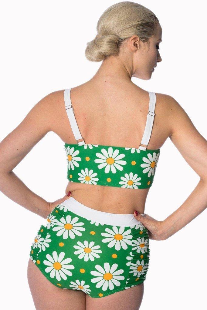 Crazy Daisy Plus Size Built Up Swimsuit Bottoms-Banned-Dark Fashion Clothing