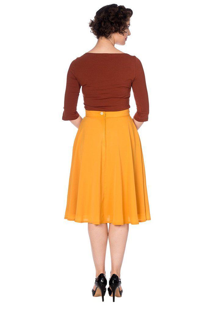 Cute As A Button Skirt-Banned-Dark Fashion Clothing