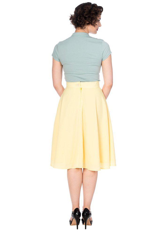 Cute As A Button Skirt-Banned-Dark Fashion Clothing
