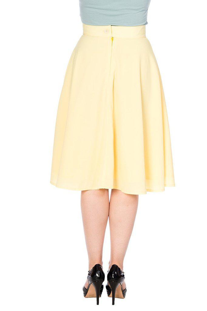 Cute As A Button Skirt-Banned-Dark Fashion Clothing