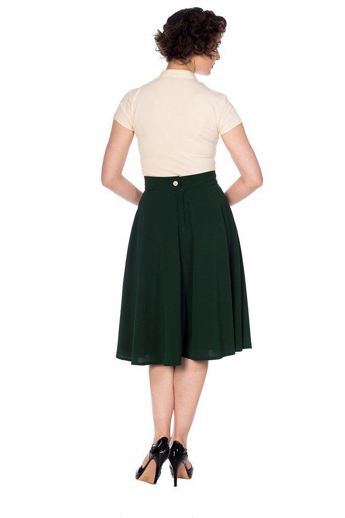 Cute As A Button Skirt-Banned-Dark Fashion Clothing