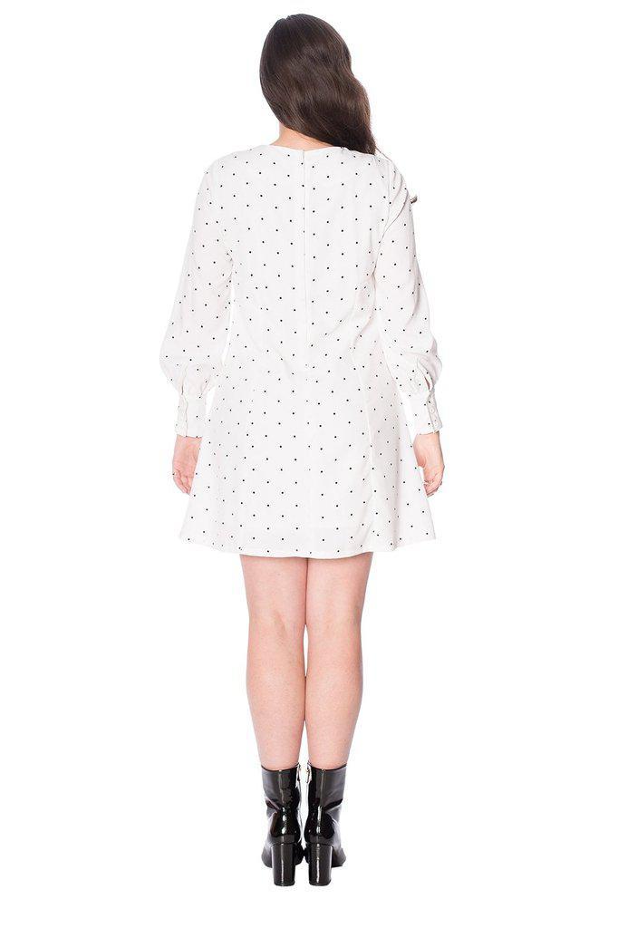 Dolly Dot Dress-Banned-Dark Fashion Clothing