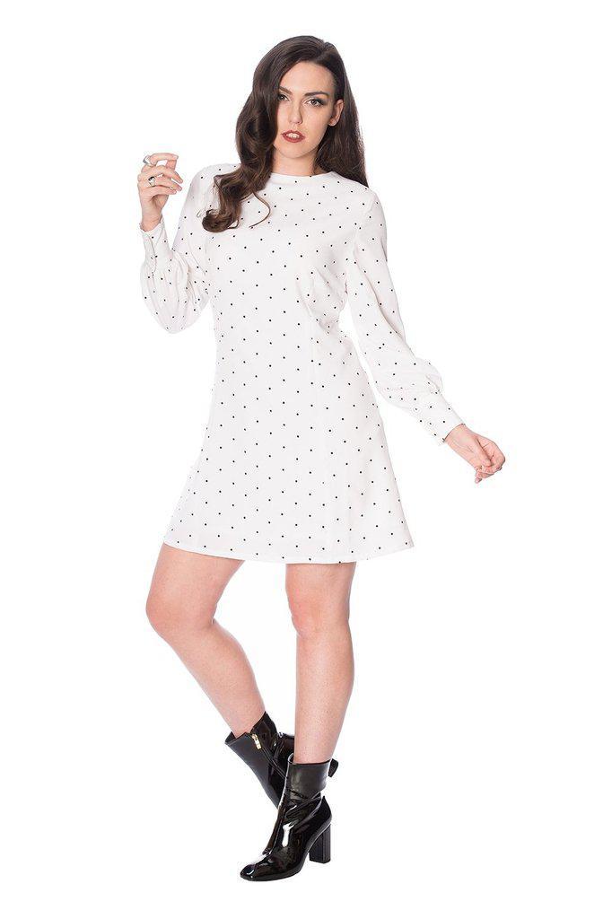 Dolly Dot Dress-Banned-Dark Fashion Clothing