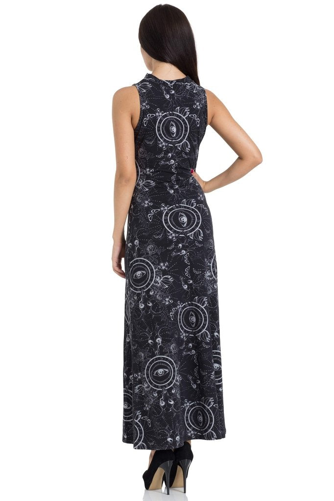 Ethereal Nature Maxi Dress-Jawbreaker-Dark Fashion Clothing