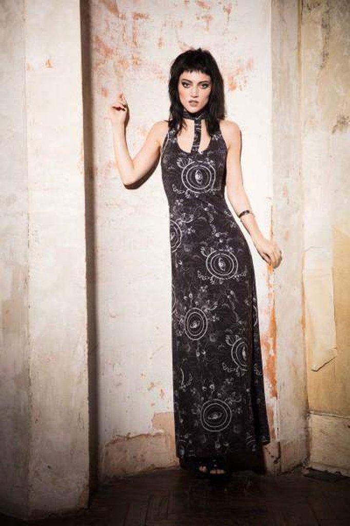 Ethereal Nature Maxi Dress-Jawbreaker-Dark Fashion Clothing