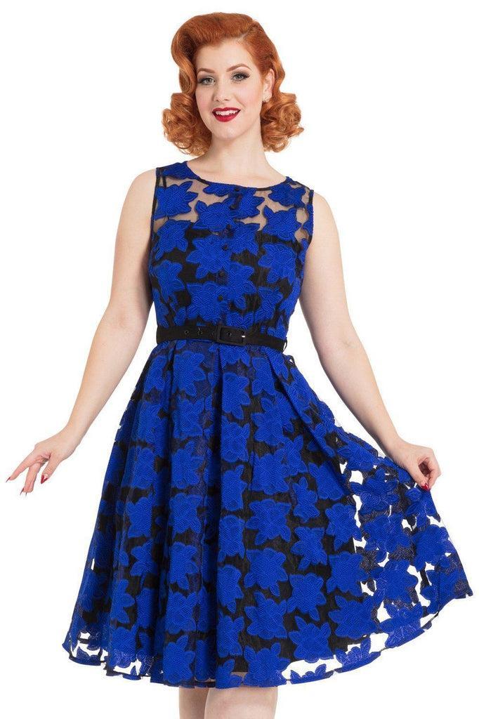 Evelyn Floral Dress-Voodoo Vixen-Dark Fashion Clothing