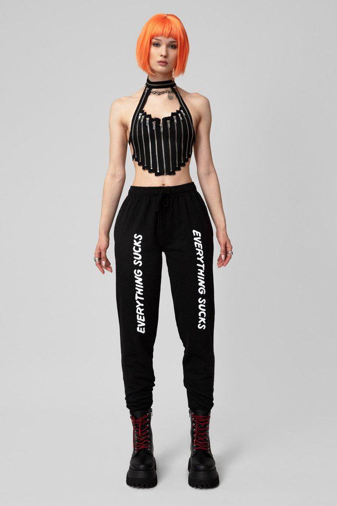 Everything Sucks Joggers - Unisex-Long Clothing-Dark Fashion Clothing