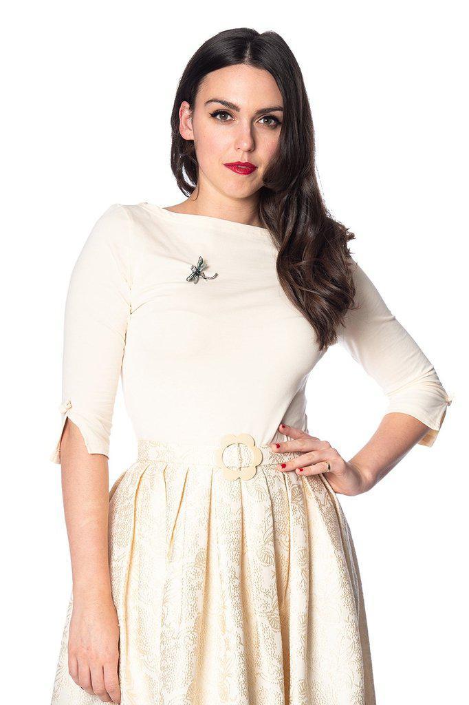 Florida Jacquard Skirt-Banned-Dark Fashion Clothing