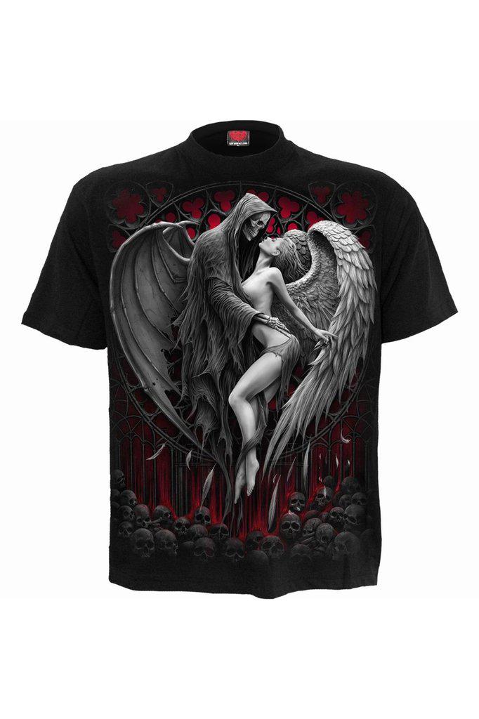 Forbidden - T-Shirt Black-Spiral-Dark Fashion Clothing