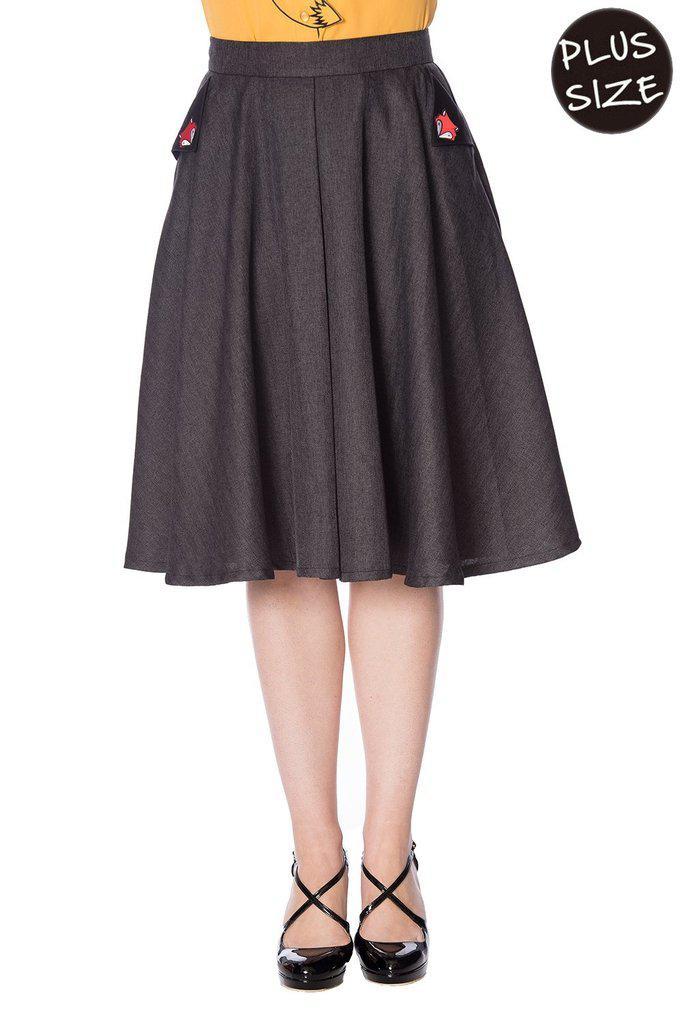 Foxy Skirt-Banned-Dark Fashion Clothing