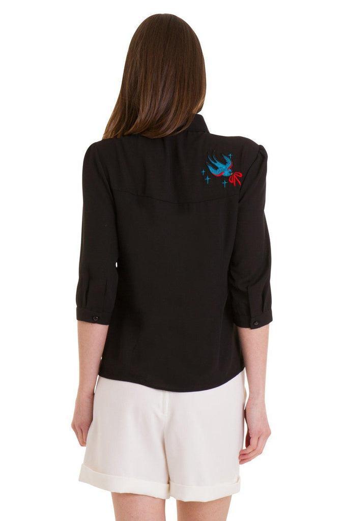 Free As A Bird Blouse-Banned-Dark Fashion Clothing