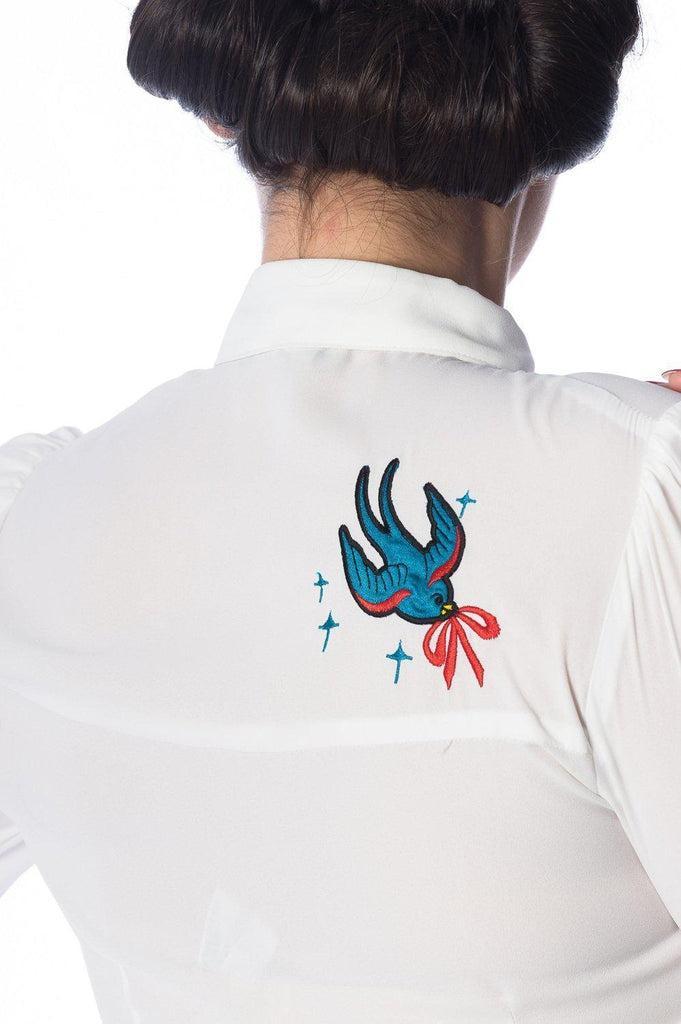 Free As A Bird Blouse-Banned-Dark Fashion Clothing