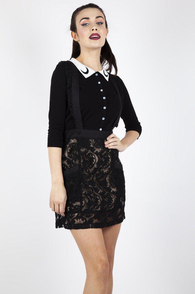 Frill Me Lace Suspender Skirt-Jawbreaker-Dark Fashion Clothing