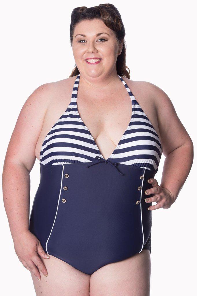 Get In Line Plus Size Onepiece-Banned-Dark Fashion Clothing