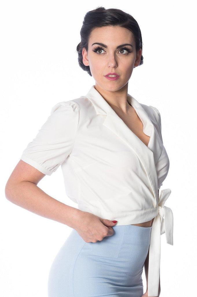 Happy Days Wrap Top-Banned-Dark Fashion Clothing