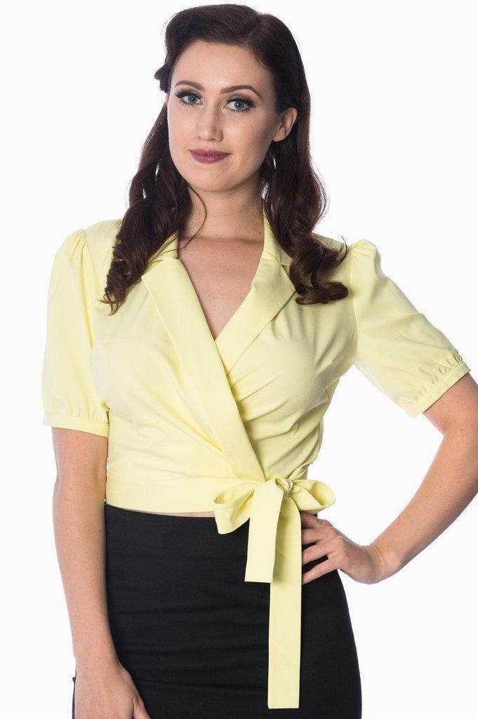 Happy Days Wrap Top-Banned-Dark Fashion Clothing