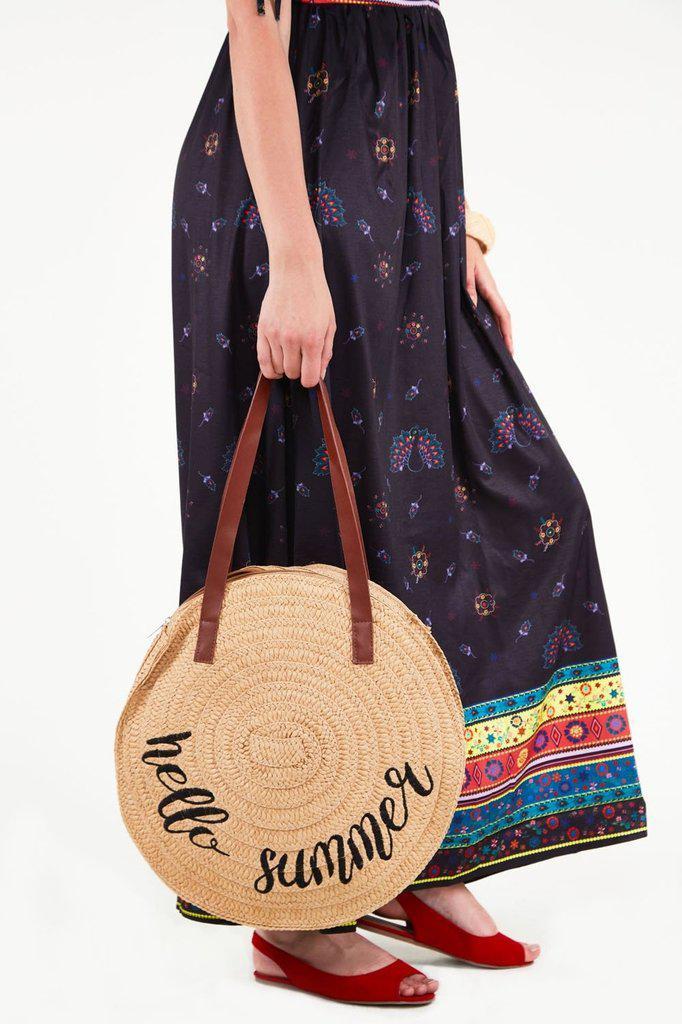 Hello Summer Wicker Bag Beige-Voodoo Vixen-Dark Fashion Clothing