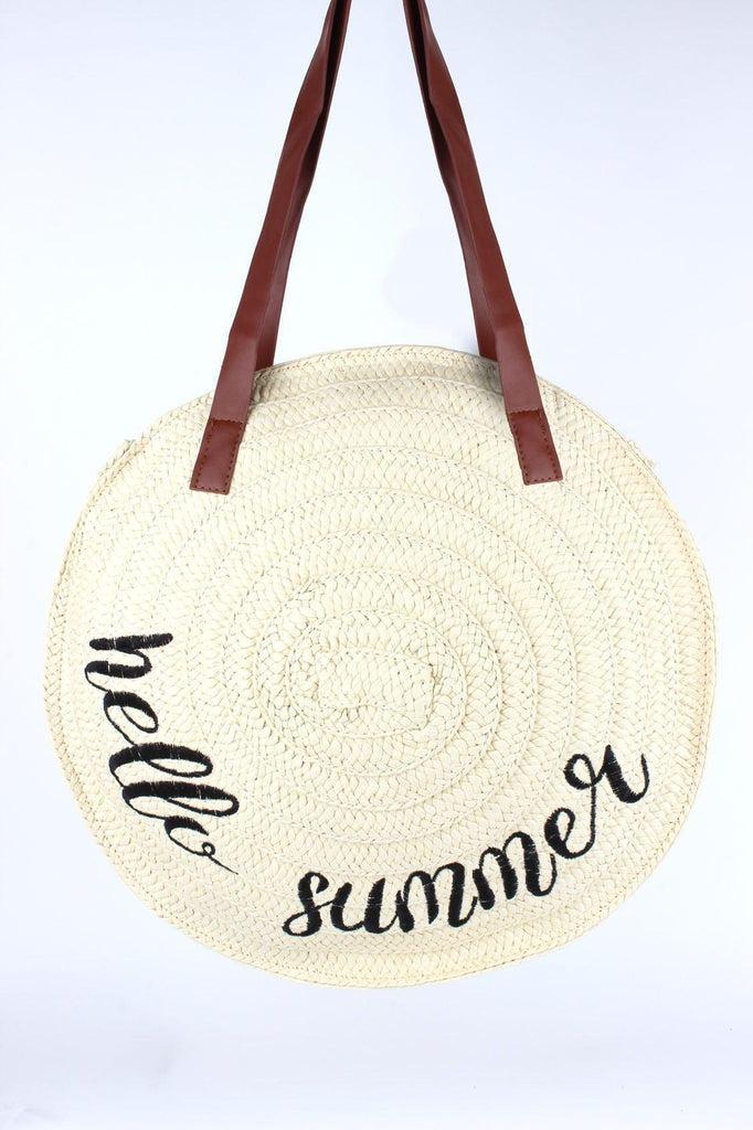 Hello Summer Wicker Bag-Voodoo Vixen-Dark Fashion Clothing