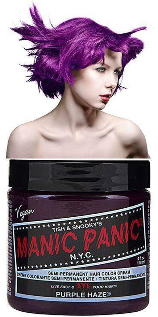 High Voltage Semi-Permanent Hair Dye Purple Haze-Manic Panic-Dark Fashion Clothing