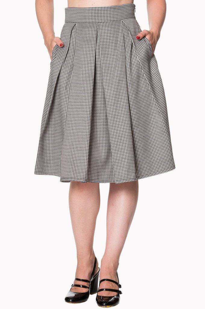 Izzy Midi Skirt-Banned-Dark Fashion Clothing