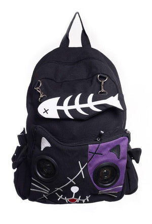 Kitty Speaker Backpack-Banned-Dark Fashion Clothing