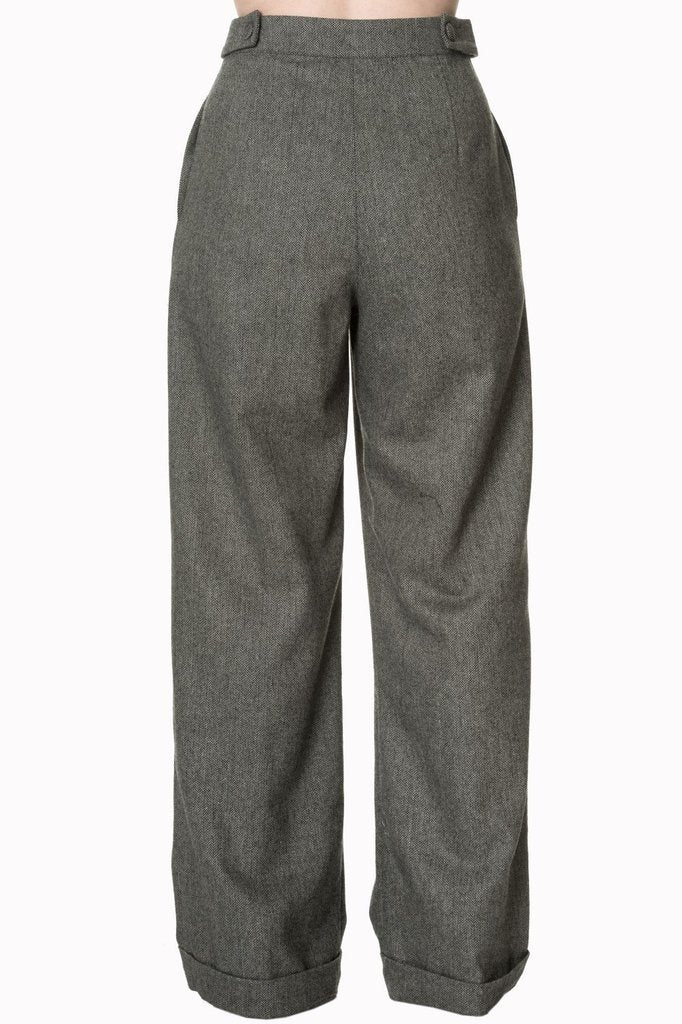 Lady Luck Wide Leg Trouser-Banned-Dark Fashion Clothing