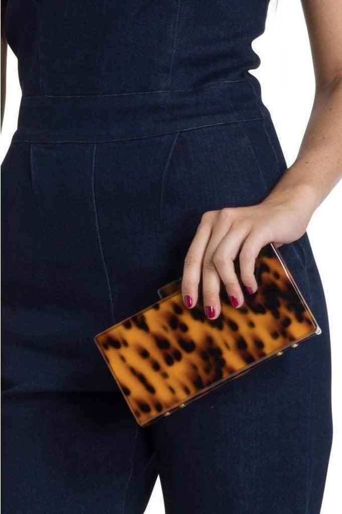 Leopard Box Clutch-Voodoo Vixen-Dark Fashion Clothing