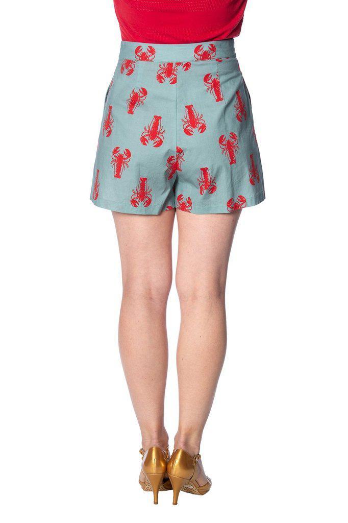 Lobster Love Shorts-Banned-Dark Fashion Clothing