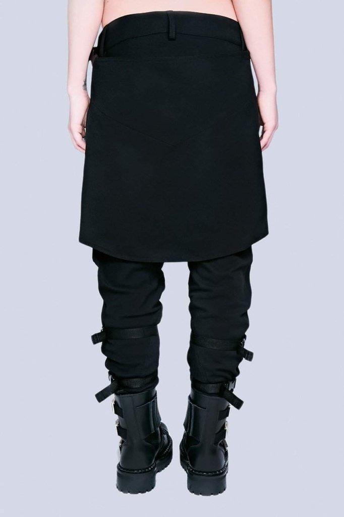 Long x Orphanage Black Clip Pants - Unisex-Long Clothing-Dark Fashion Clothing