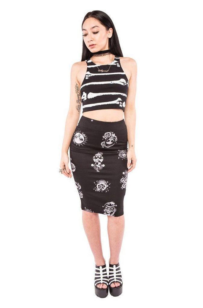 Luna Pencil Skirt-Iron Fist-Dark Fashion Clothing