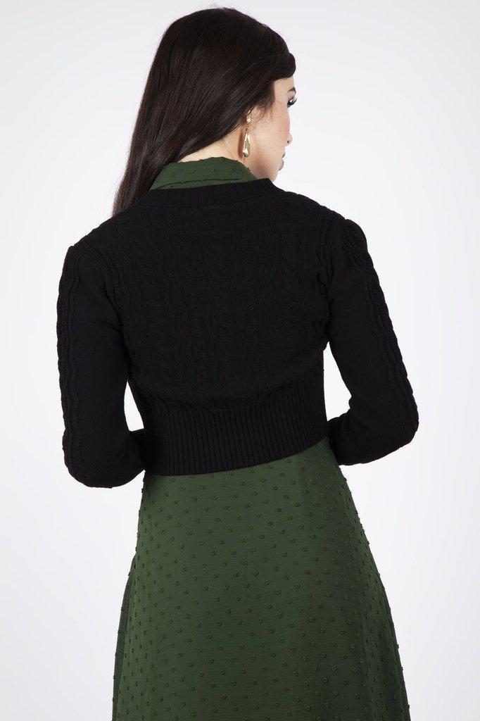 Mabel Cropped Cardigan-Voodoo Vixen-Dark Fashion Clothing