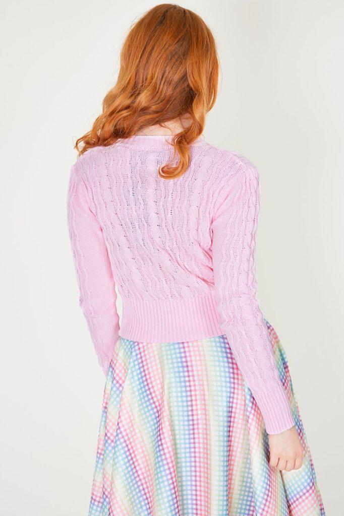 Mabel Cropped Cardigan-Voodoo Vixen-Dark Fashion Clothing