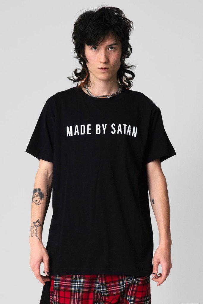 Made By Satan - T-shirt - Unisex-Long Clothing-Dark Fashion Clothing
