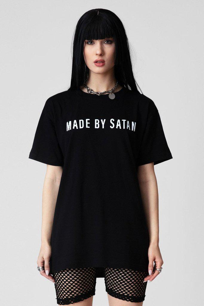 Made By Satan - T-shirt - Unisex-Long Clothing-Dark Fashion Clothing