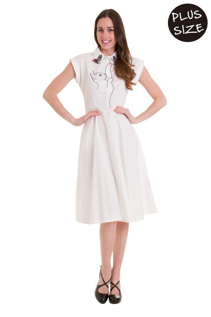 Meow Longer Dress-Banned-Dark Fashion Clothing