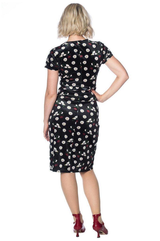Midnight Floral Dress-Banned-Dark Fashion Clothing