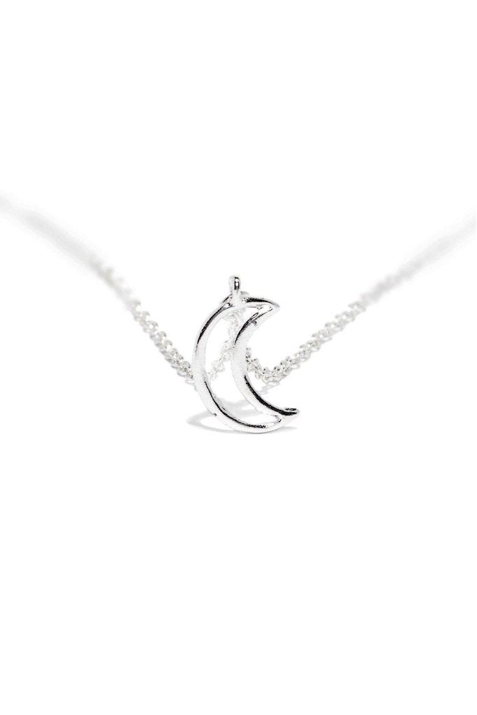 Moon Crescent Lunar Eclipse Pendant and Necklace - London-Dr Faust-Dark Fashion Clothing