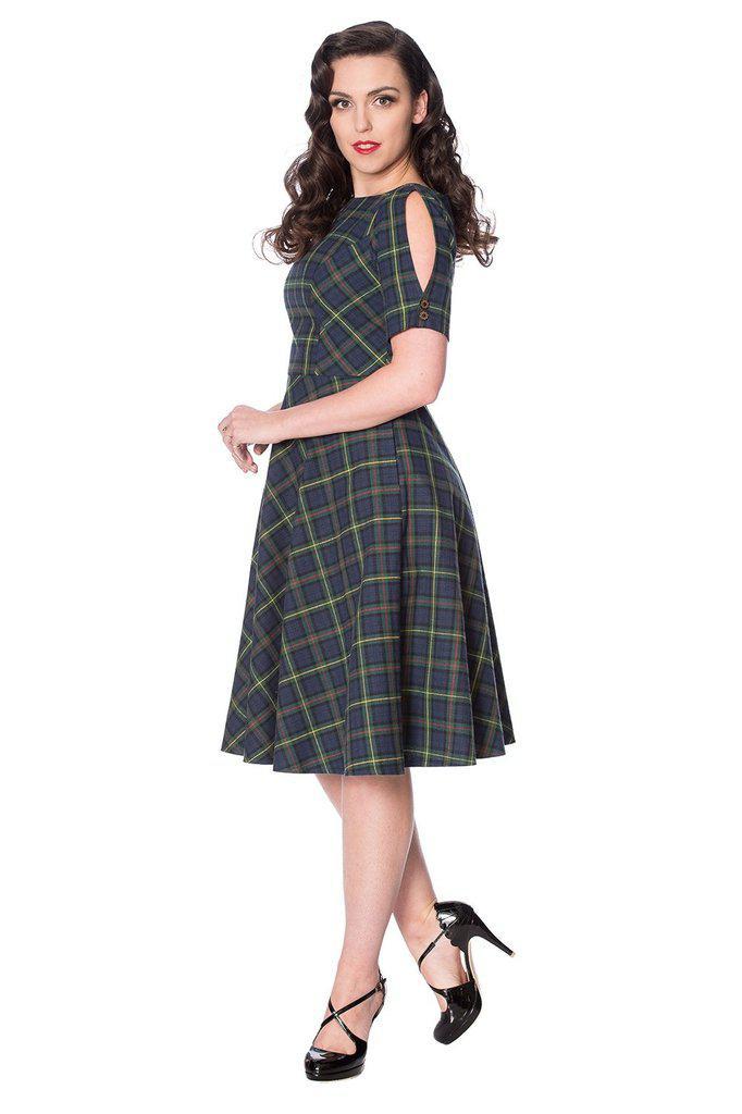 Mrs Clause Fit And Flare Dress-Banned-Dark Fashion Clothing