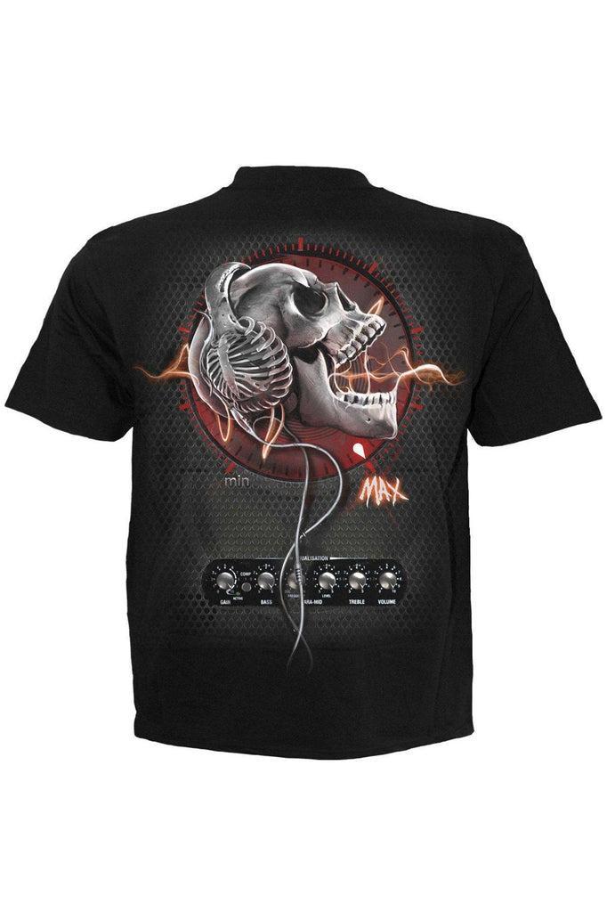 Never Too Loud - Kids T-Shirt Black-Spiral-Dark Fashion Clothing