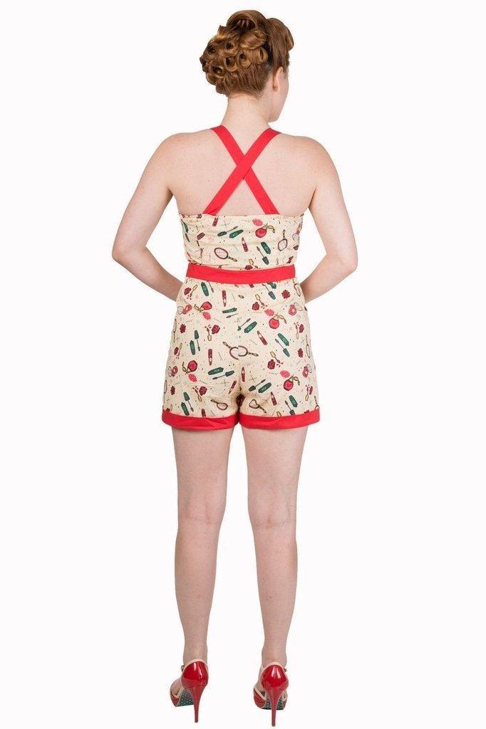 New Romantics Playsuit-Banned-Dark Fashion Clothing