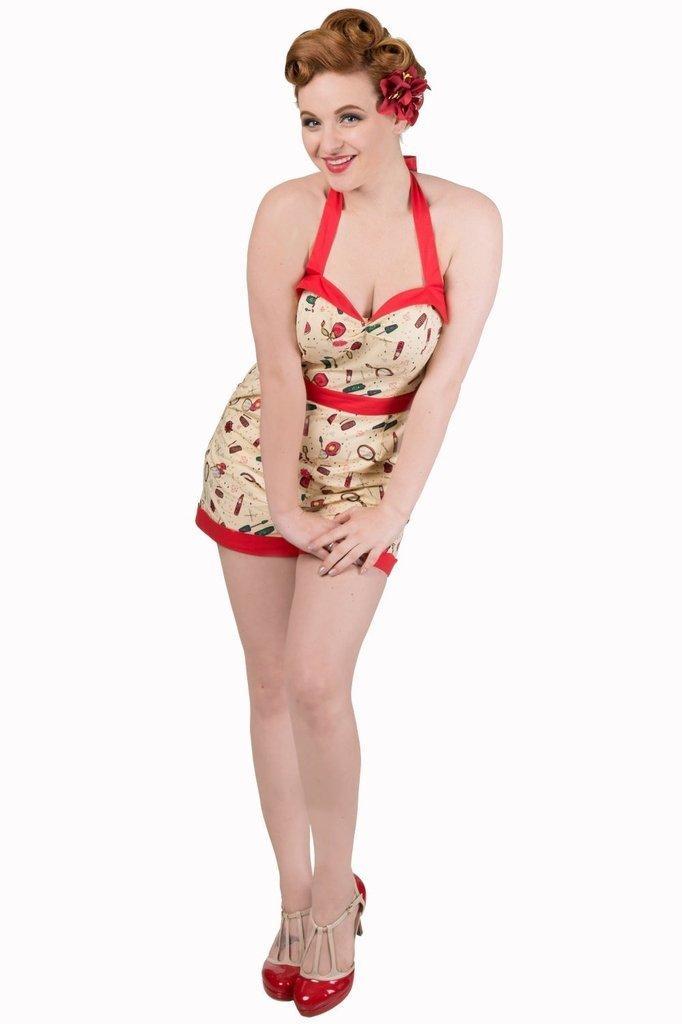 New Romantics Playsuit-Banned-Dark Fashion Clothing