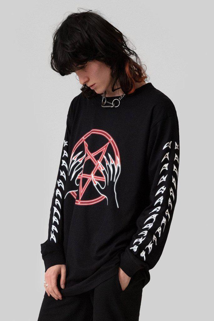 Nexo - Long Sleeve - Unisex-Long Clothing-Dark Fashion Clothing