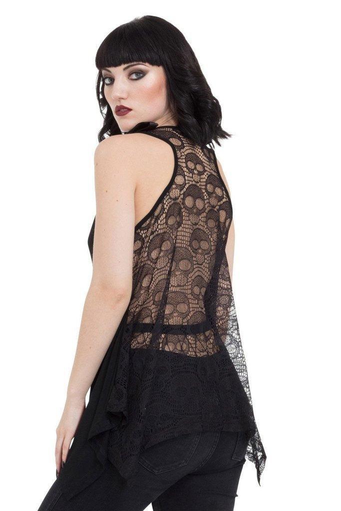 Ouiji Goth Vest Top-Jawbreaker-Dark Fashion Clothing