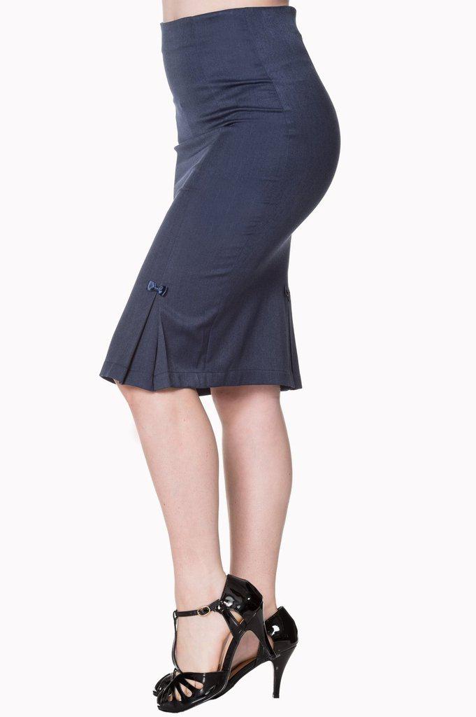 Paula Bow Skirt-Banned-Dark Fashion Clothing