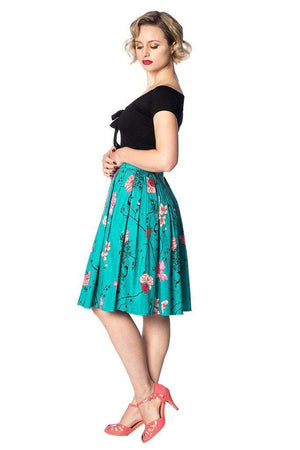 Peacock Baroque Skirt-Banned-Dark Fashion Clothing