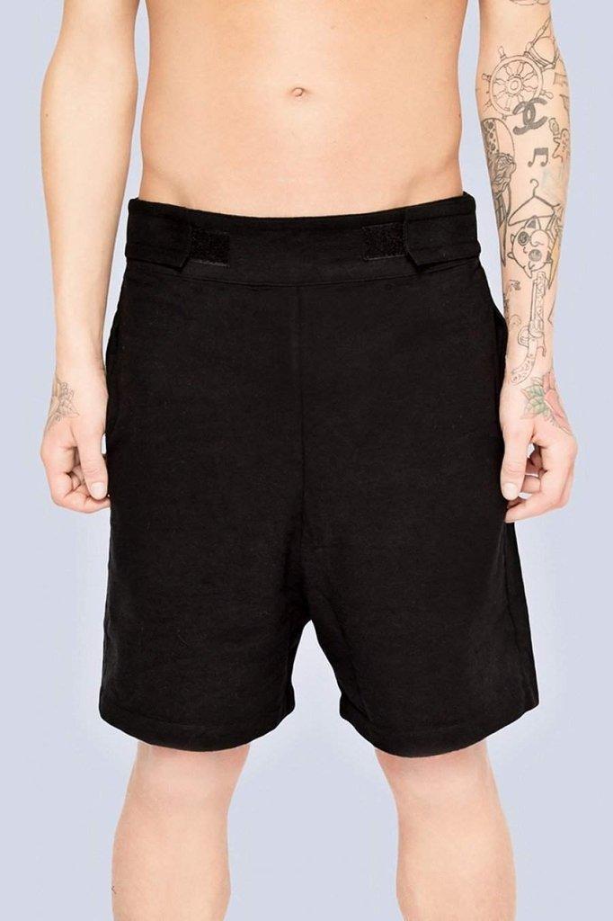 Plain Black Shorts - Unisex-Long Clothing-Dark Fashion Clothing