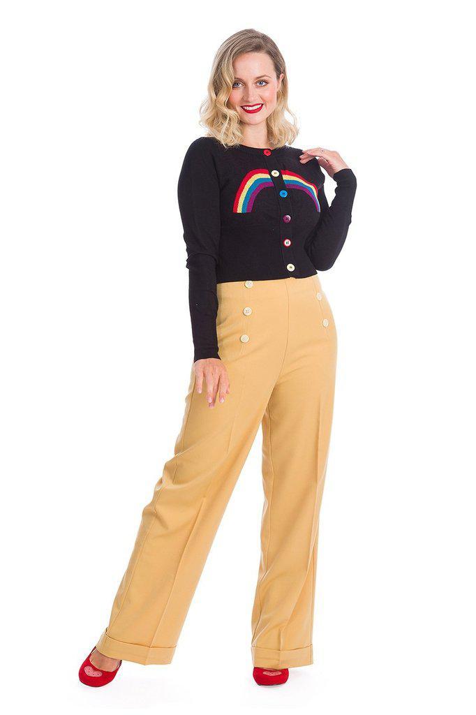 Rainbow Days Ahead Cardigan-Banned-Dark Fashion Clothing